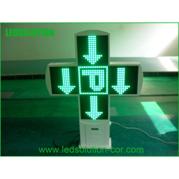 Double Side LED Pharmacy Cross Sign Outdoor